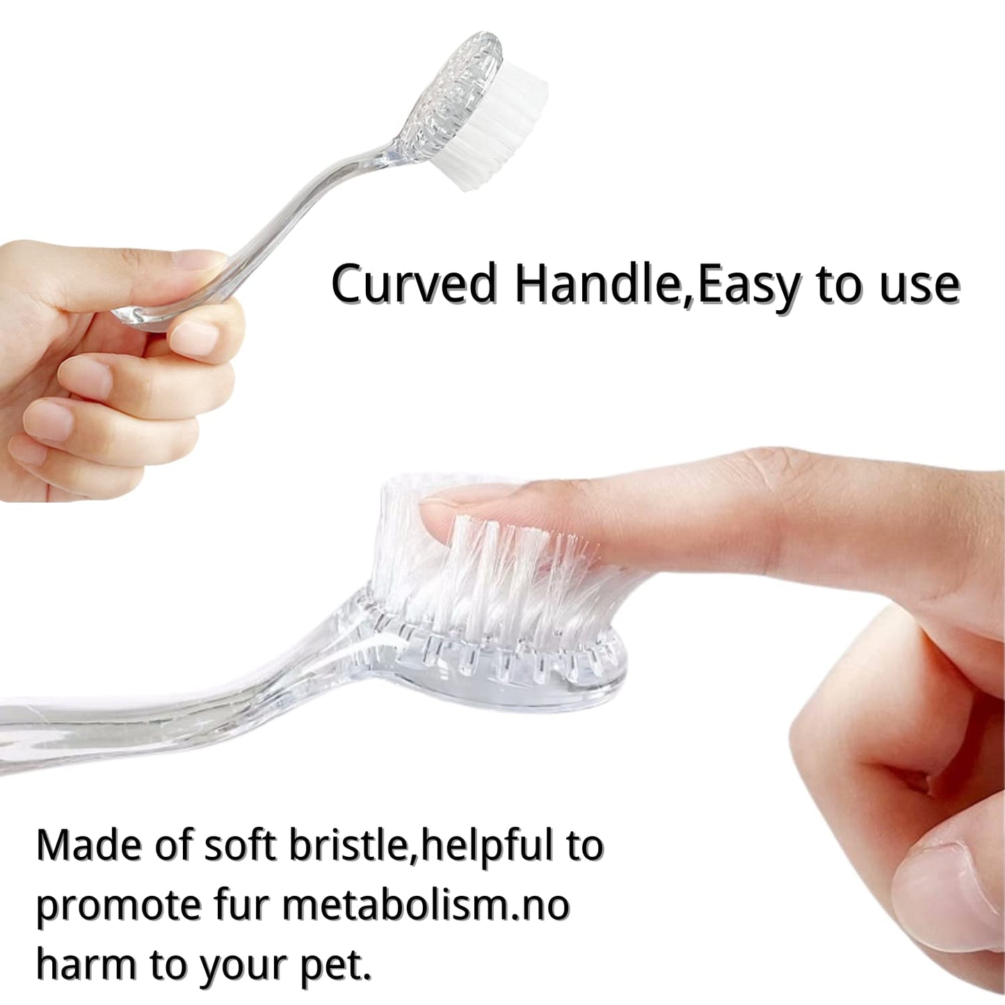 4 Pack Hamster Brush - Small Animal Bath Brush with Lid Soft Cleansing