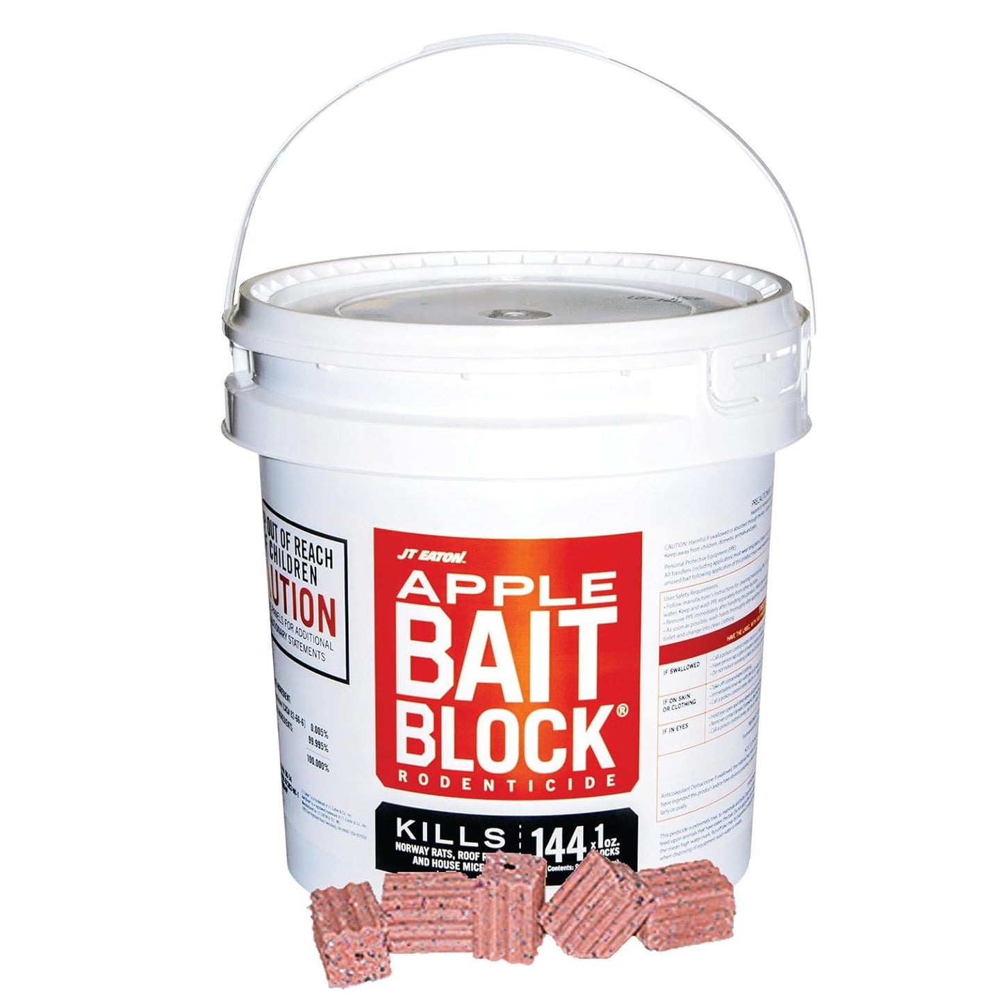 Bait Block Apple Flavor Rodenticide – 9 lb. Pail – Effective Rodent Co