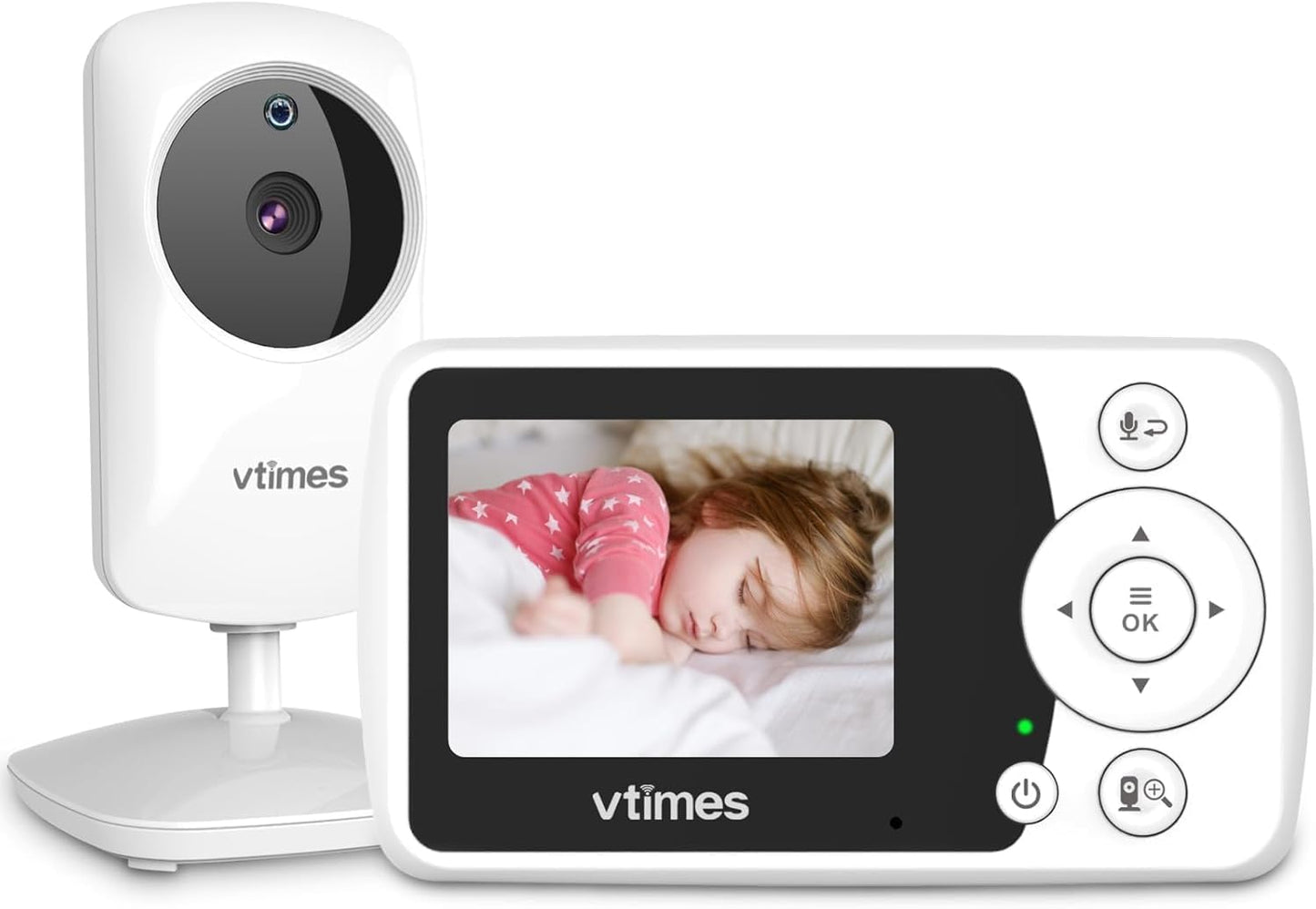 Baby Monitor with Camera and Audio, Video Baby Monitor No WiFi Night V