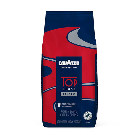 Lavazza Top Class Filtro Whole Bean Coffee Medium Roast 2.2LB Bag, 100
