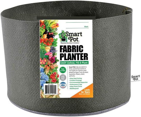 Smart Pots 1-Gallon Smart Pot Soft-Sided Container, Black