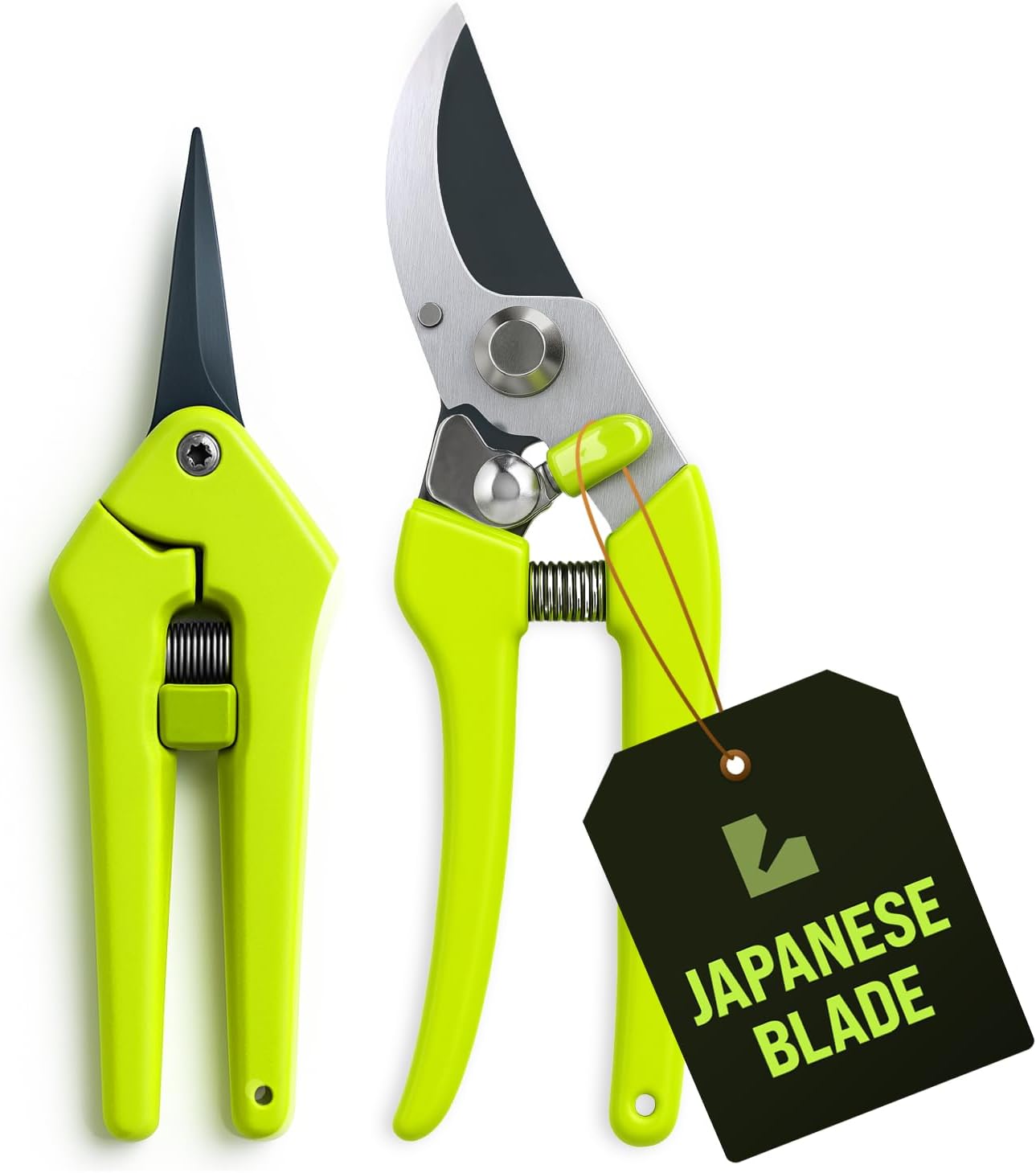 2-Pack Stainless Steel Gardening Scissors, Pruning Shears and Clippers