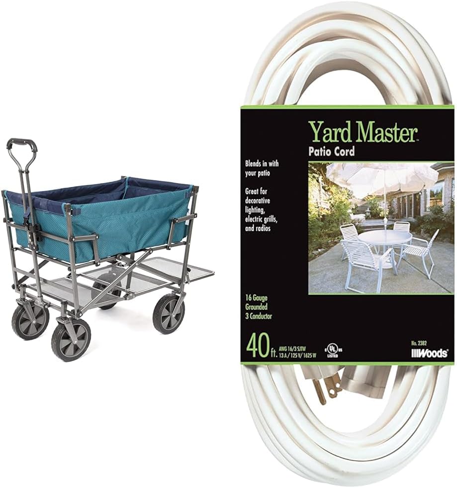 MacSports Double Decker Wagons Carts Portable Lightweight Utility Cart