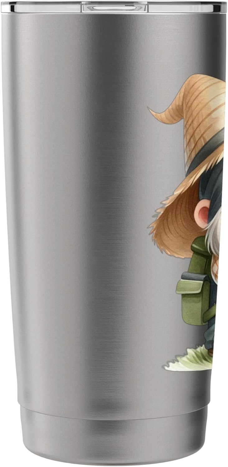 Funny Gnome Lawn Mowing Accessories For Men Lawn Care Dad Stainless Steel Insulated Tumbler