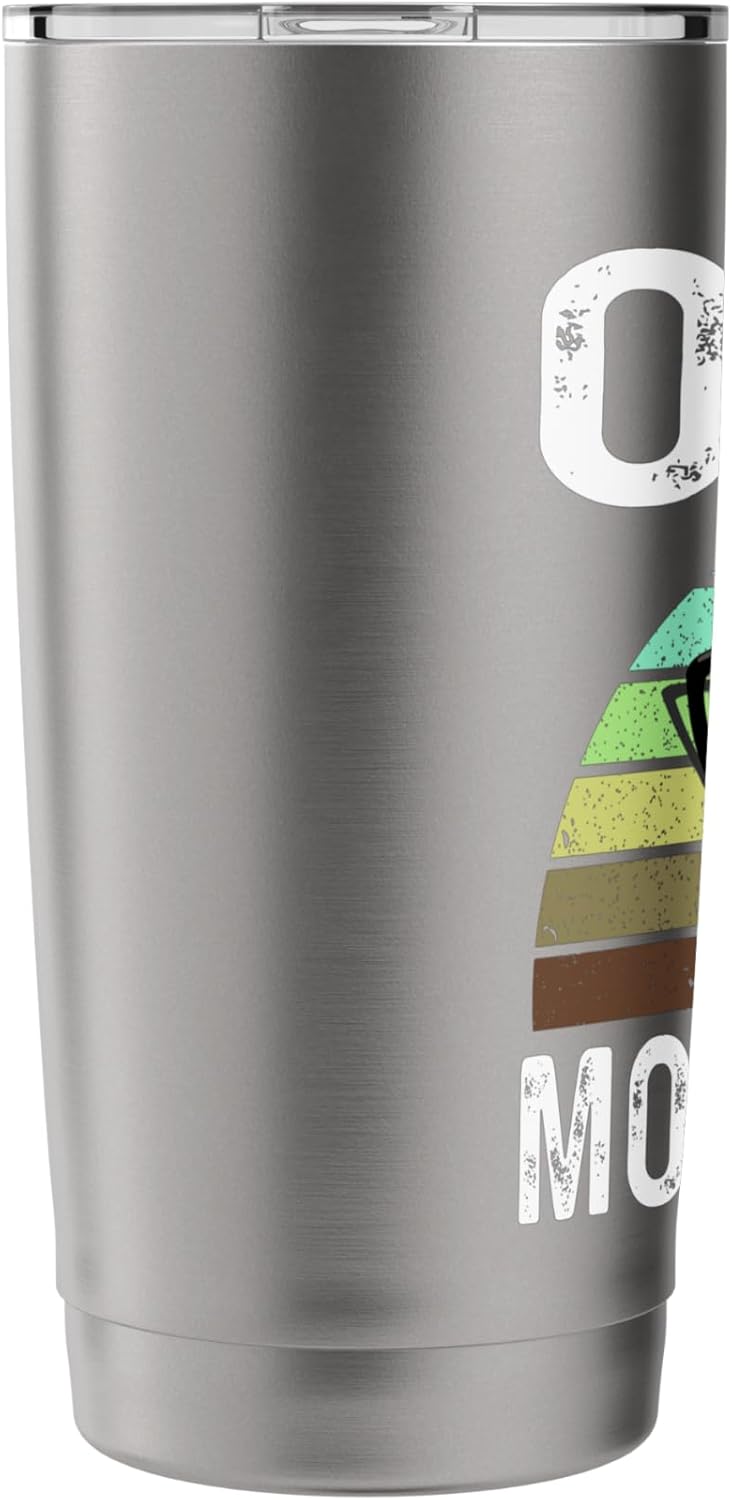 Funny Opa Mows Best Lawn Care Grass Mowing Lawn Mower Dad Stainless Steel Insulated Tumbler