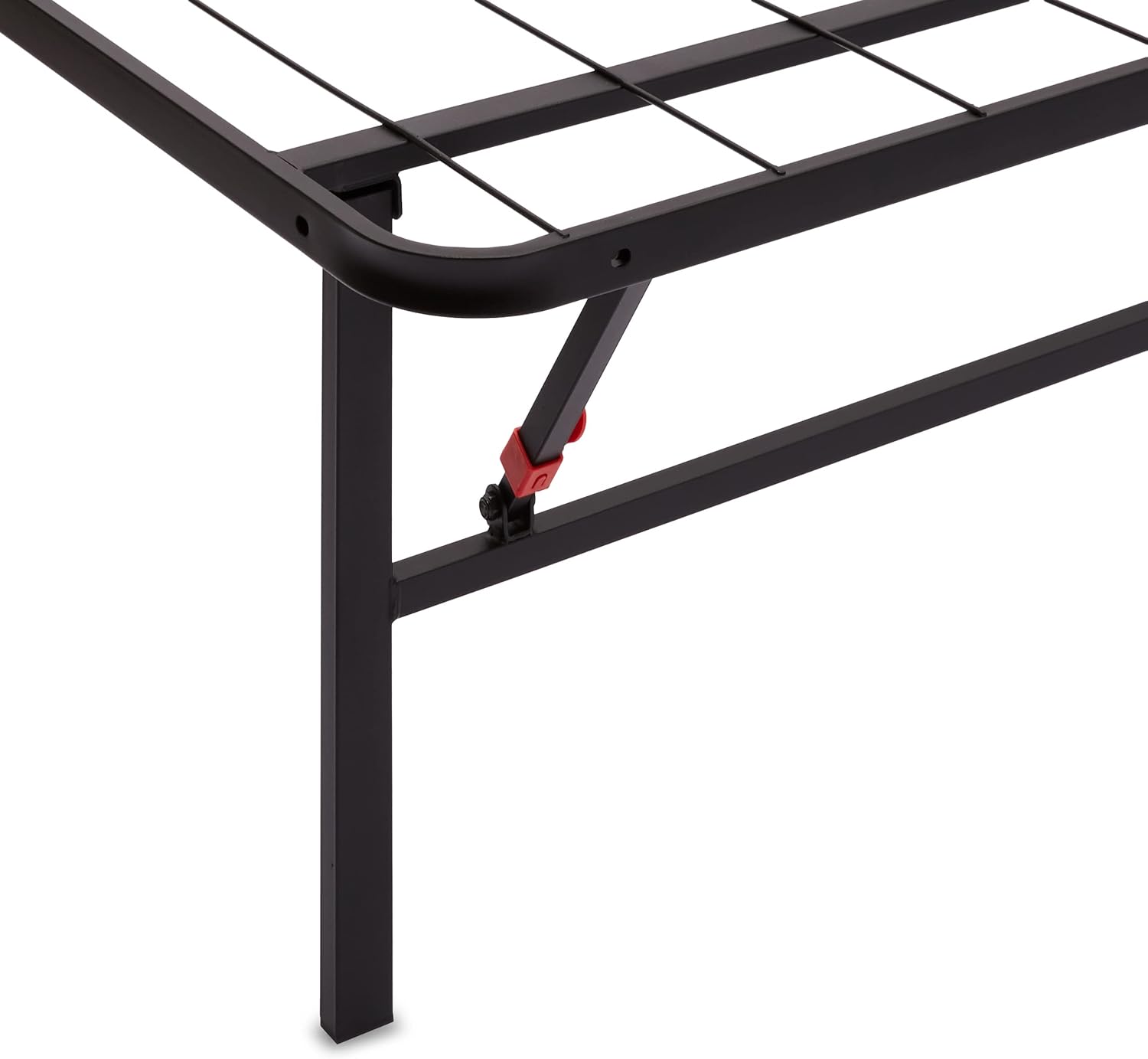 Amazon Basics Bed Frame with Storage, Foldable Metal Platform, Sturdy 