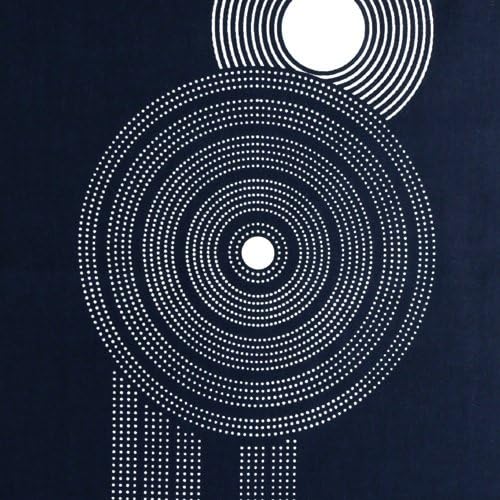 染の安坊 Anbo Tenugui Hand Towel, EN Collection, Zen Garden, 100% Cotton, 