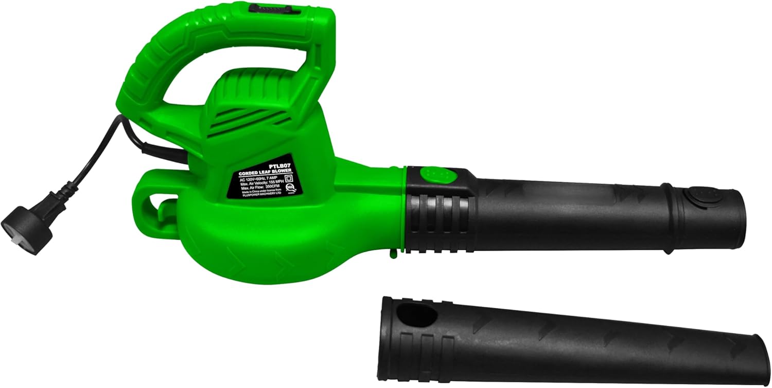 GUEDE Electric Leaf Blower, Corded 7 Amp, 155MPH Air Speed, Lightweigh