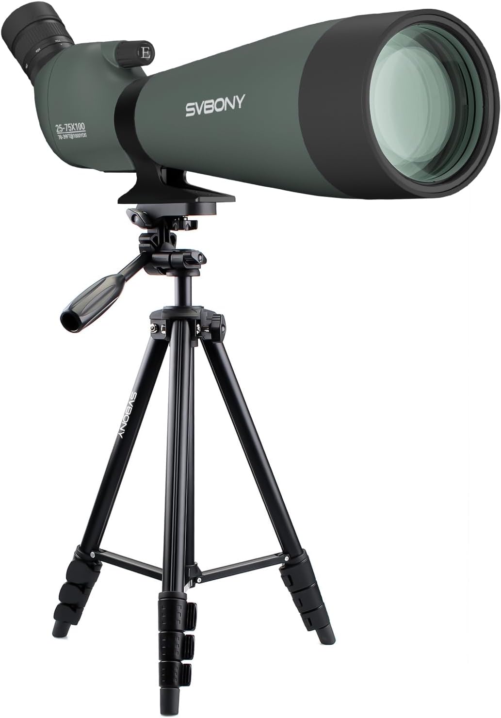 SVBONY SV28 20-60x80 New Version Spotting Scope for Target Observation, Long Range Spotter Scope with Phone Adapter,Shutter and Tripod, HD Scope for Bird Watching, Wildlife Observation