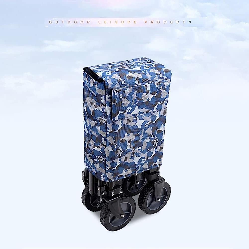 Handcart, Folding Portable Trolley Cart Shopping Cart Heavy Duty Wagon