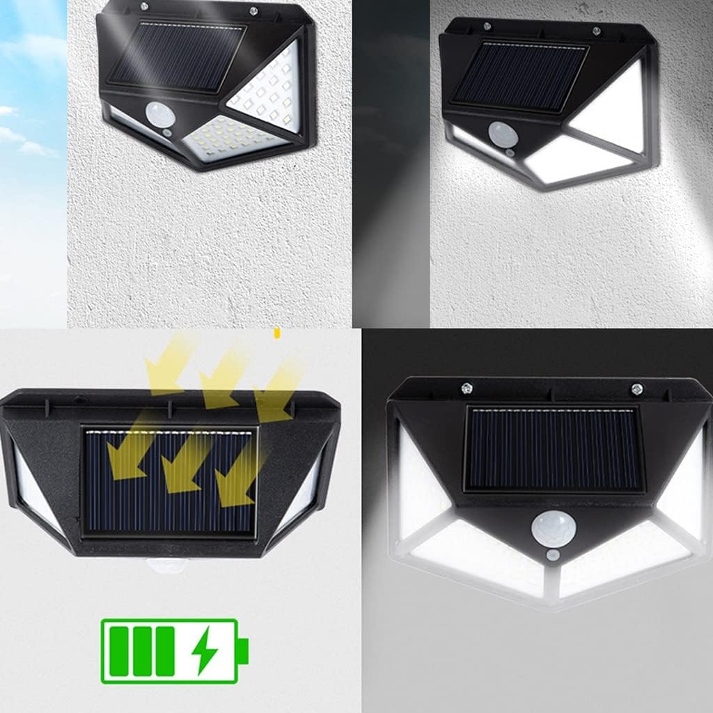 Solar Light Outdoor Garden Home Human Body Induction Street Four-Sided Wall(14.5cm)