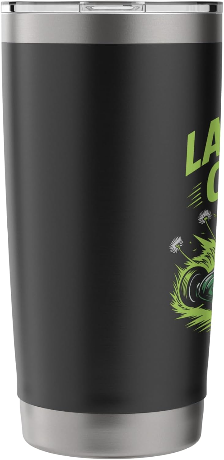 Lawn & Order Dad Unit Funny Landscaping Mowing Pun for Dad Stainless Steel Insulated Tumbler
