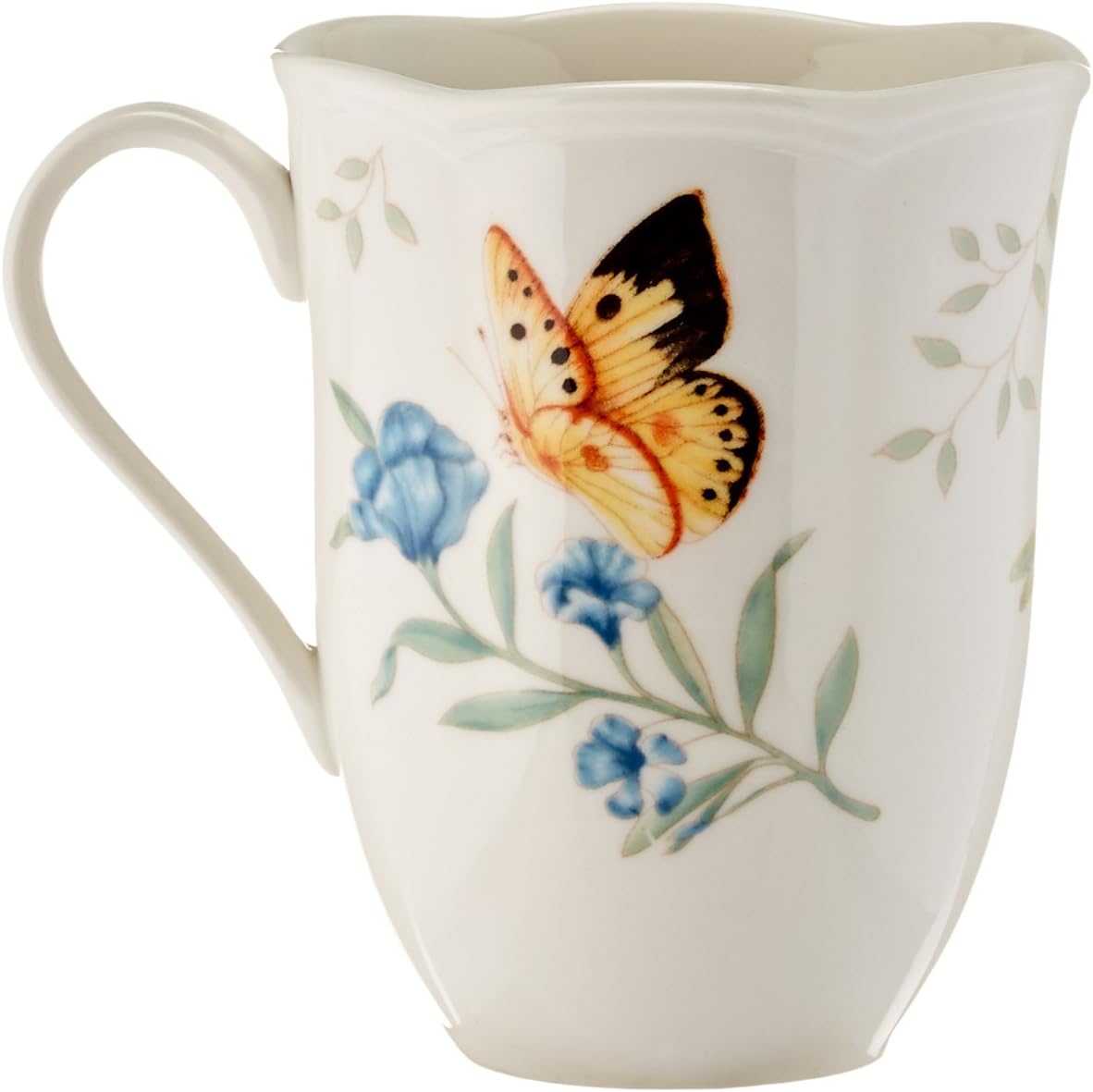 Lenox Dinnerware Set, Butterfly Meadow 18-Piece Set, Service For 6, Wh