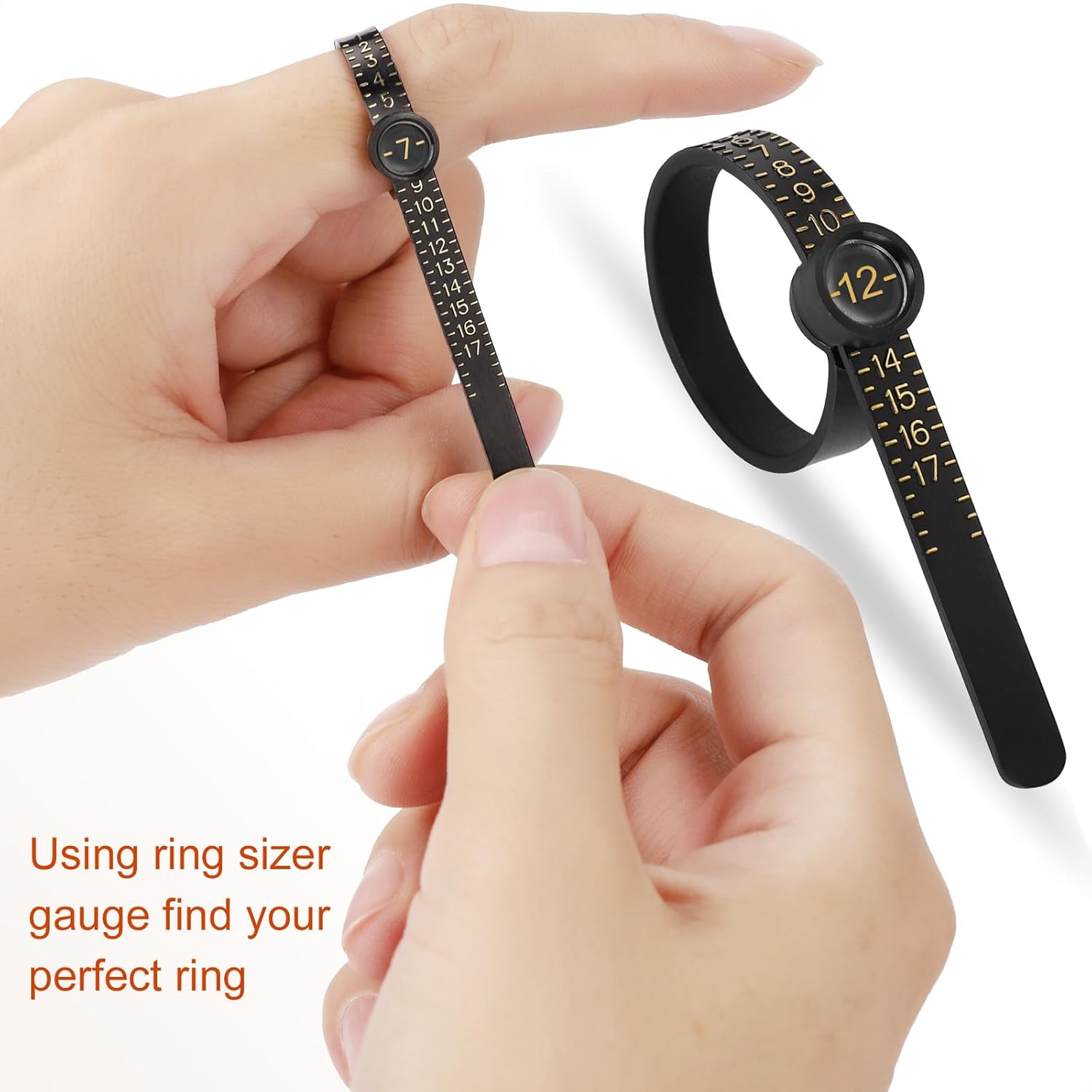 Ring Sizer Measuring Tool Kit, Ring Mandrel Measurer, 27 PCS Premium S