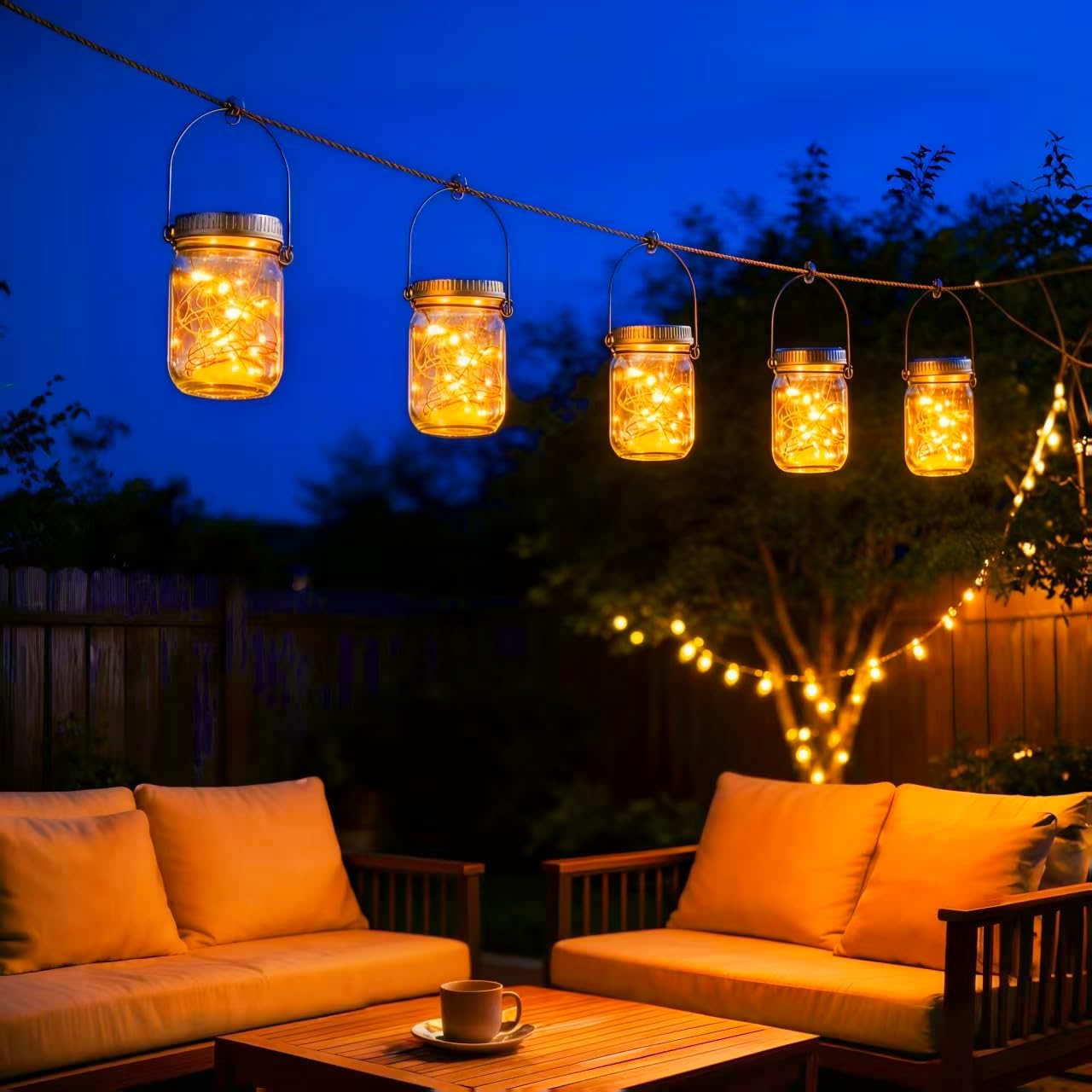 Cooo 12 Pack Gifts for Him Her Solar Lanterns Outdoor Waterproof Upgraded Crystal Glass Solar Mason Jar Lights 30 LED 215% Larger SolarPanel（Just a Little More,Get Double The Delight-Warm White）