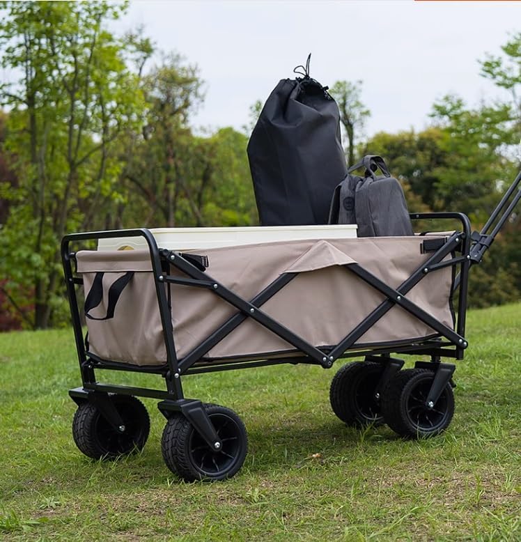 Wagon Cart Beach Wagon Garden Wagon Folding Garden Trolley Cart Heavy 