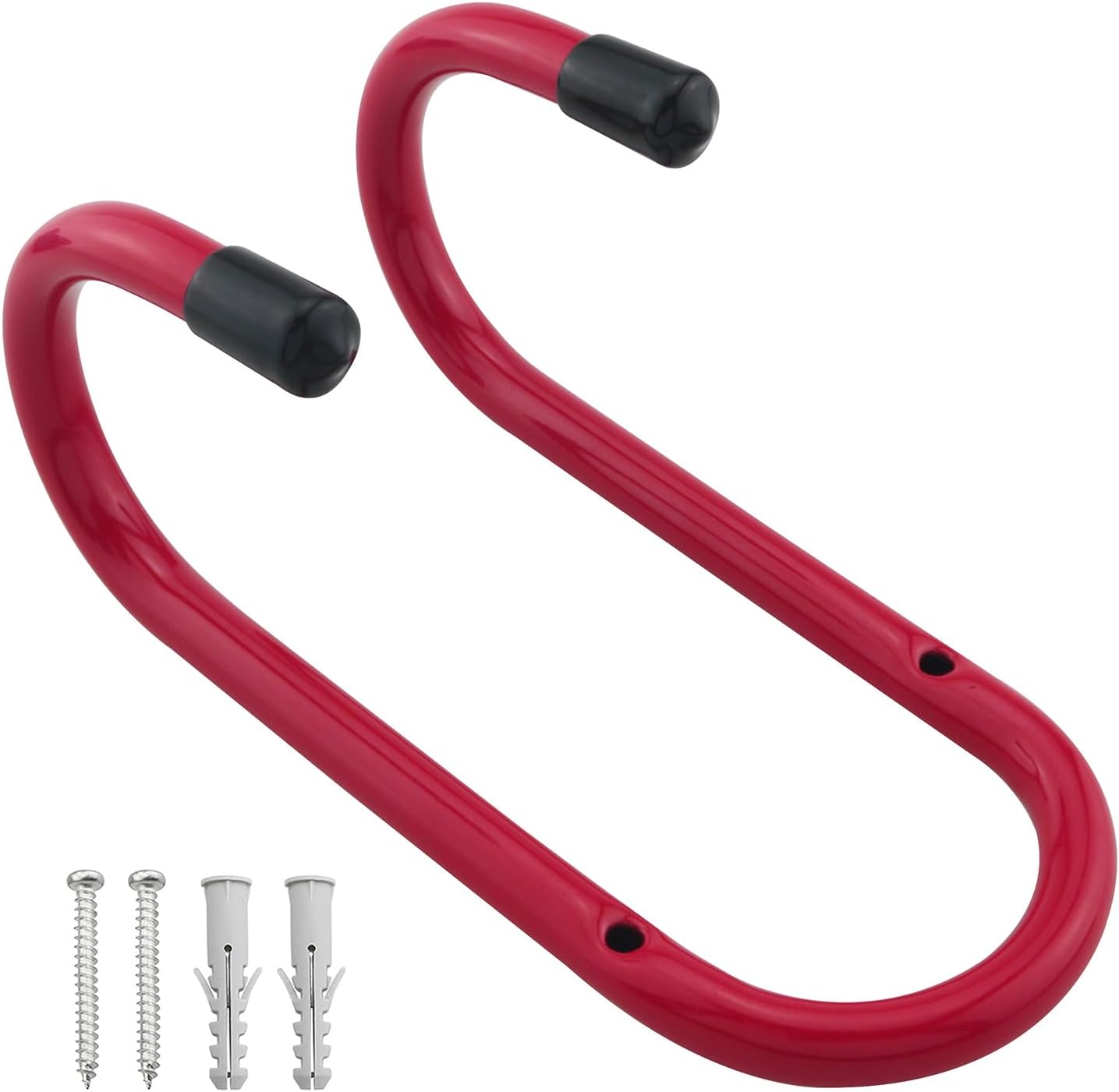 Heavy Duty Storage Double Hooks 2 Screws Expansion Tubes Garage Heavy 