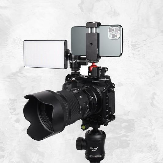 SIOTI Mini Ball Head Mount Adapter, Compatible with Monopod/Digital Card Camera/Microphone/Smart Phone/Action Camera/Flash/LCD (UM22)