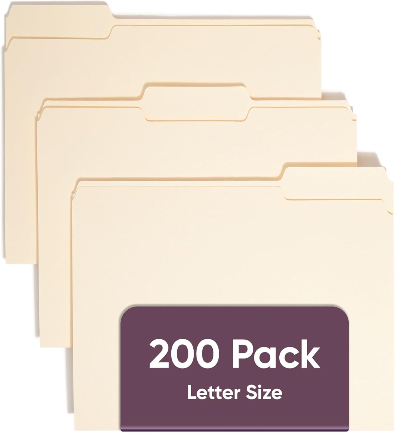 Smead File Folders Letter Sized, 1/3-Cut Tab, Assorted Positions, Lett