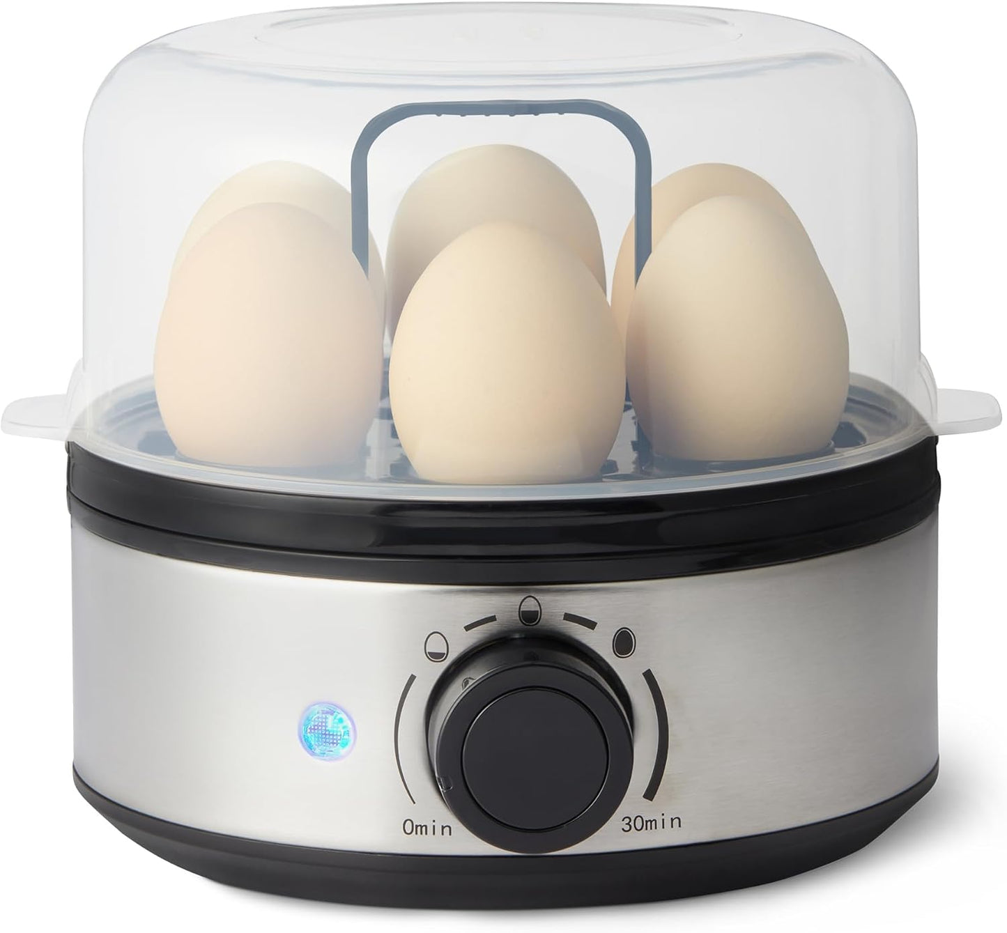 Amazon Basics Electric Egg Cooker for Hard-Boiled Eggs, 7-Egg Capacity, BPA Free, Black
