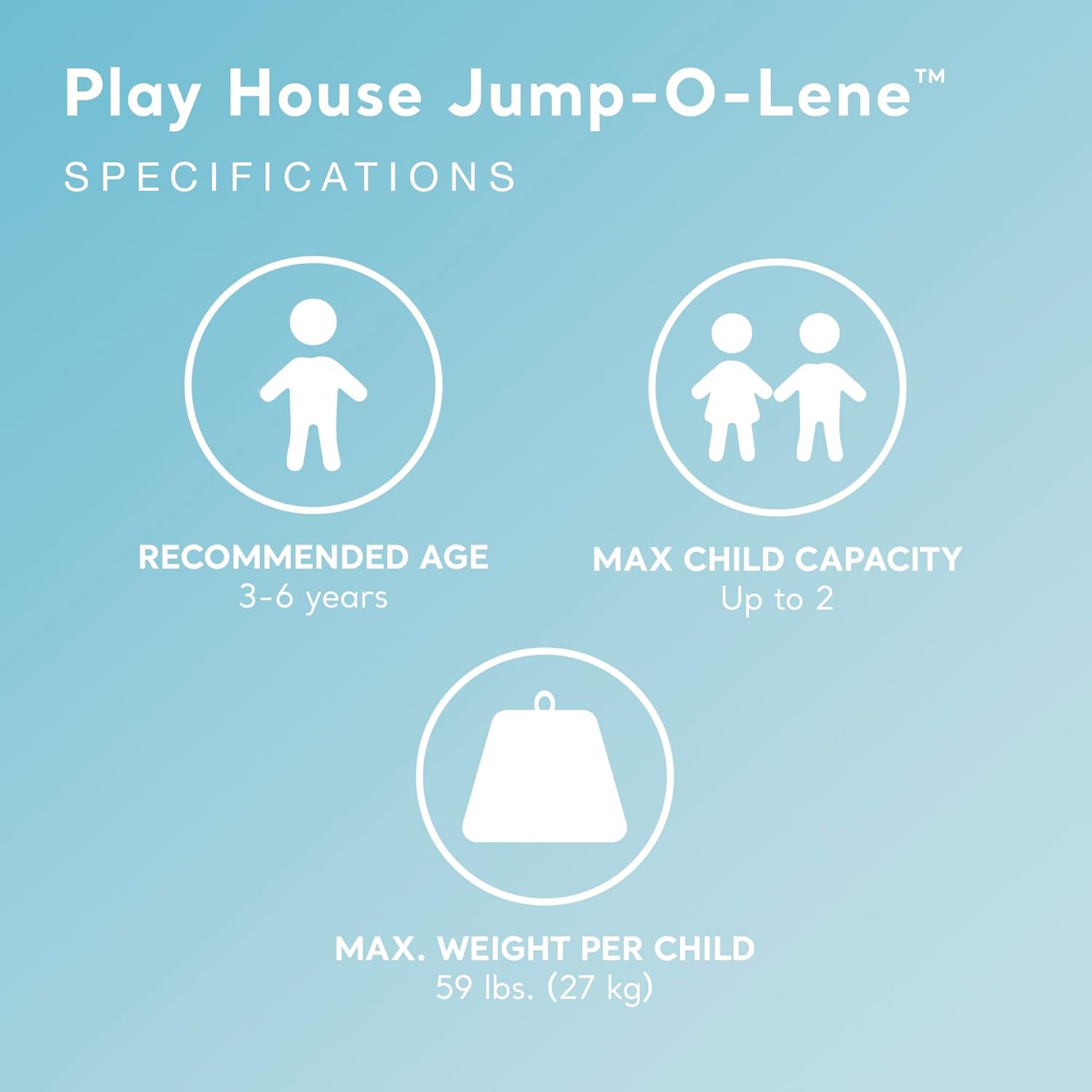 Intex Inflatable Jump-O-Lene Trampoline Bounce House with Crawl-Thru D
