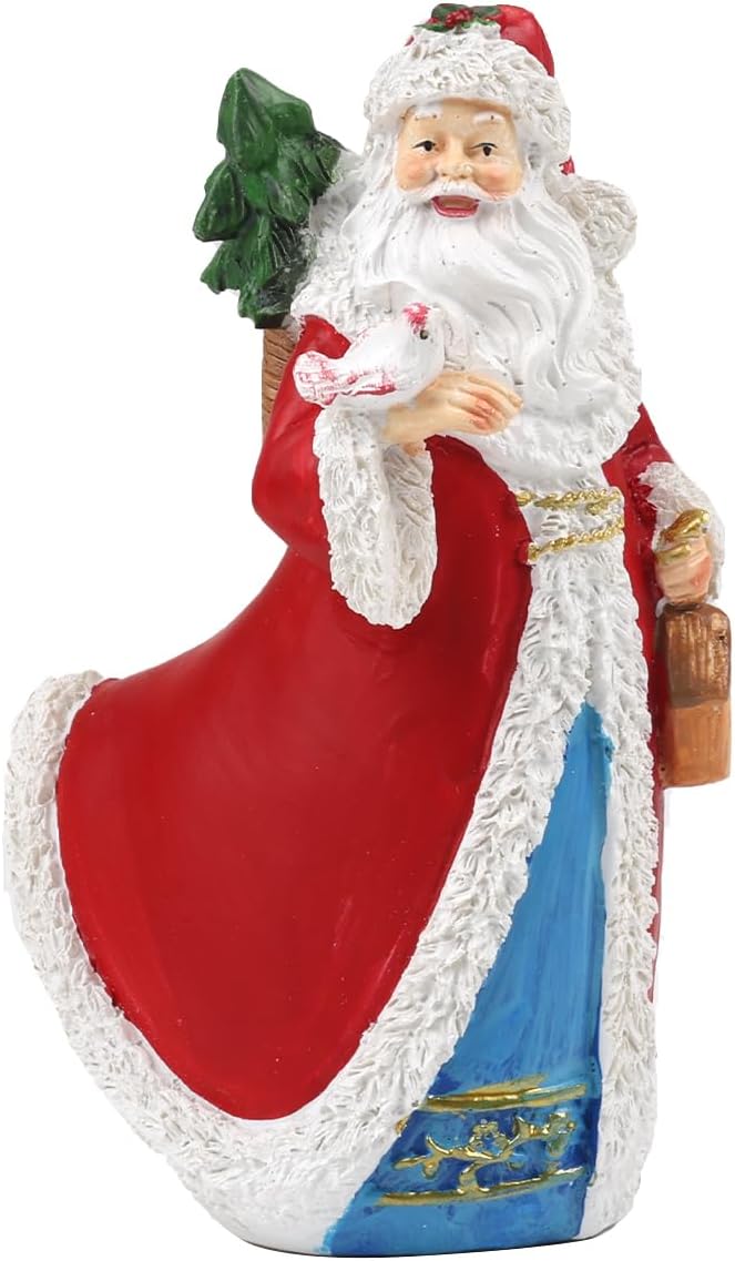 Christmas Solar Garden Stake Light, Resin Outdoor Pathway Decoration with Warm White LED, Holiday Yard Decor (D)