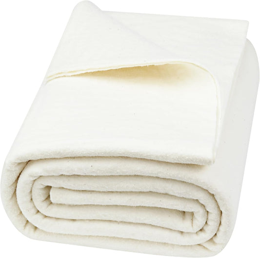 PLANTIONAL Grinding Natural Cotton Quilt Batting: 47-Inch x 59-Inch Li