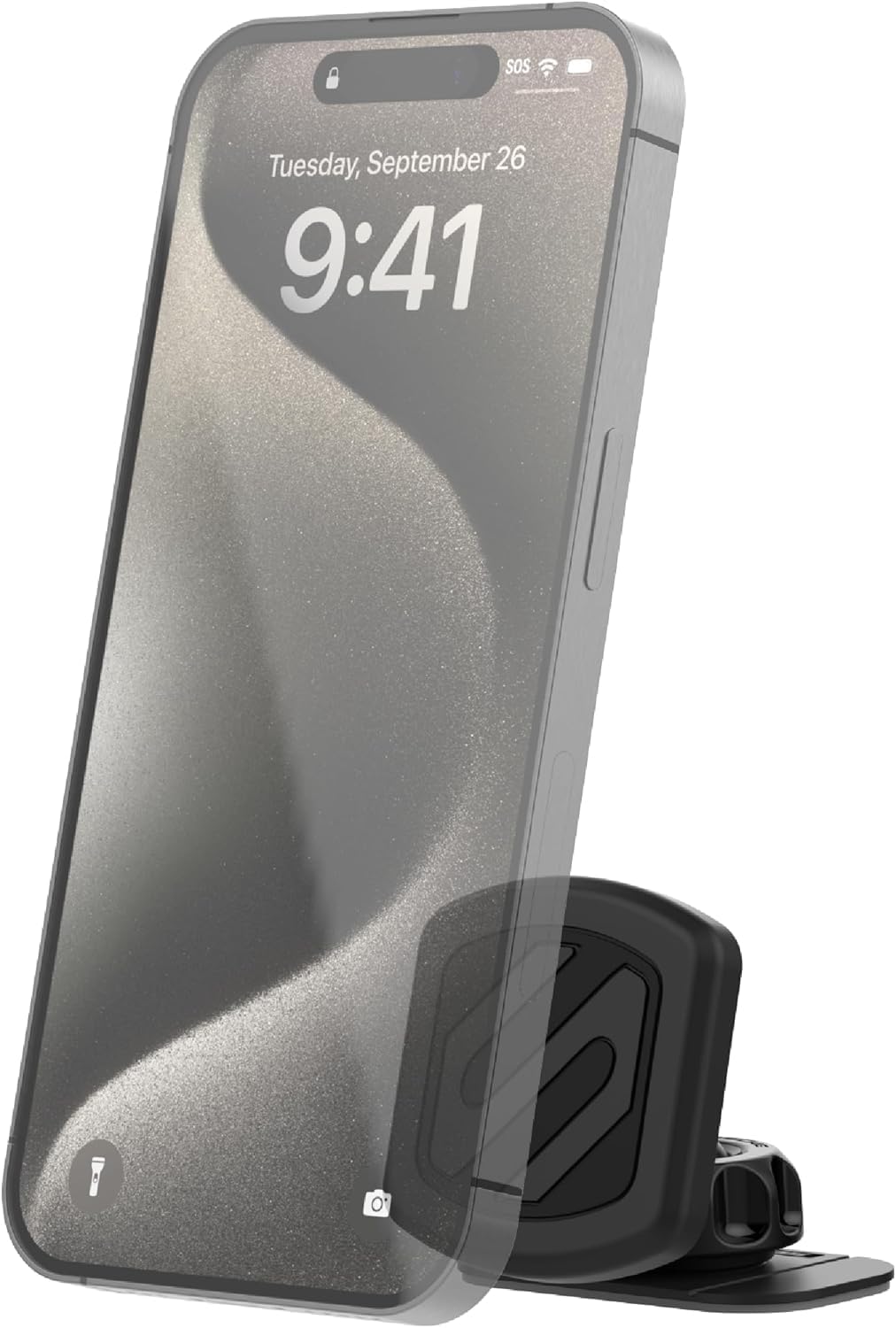 Scosche MAGDMB MagicMount Magnetic Phone Mount for Car, Dashboard Cell Phone Holder with 360° Adjustable Magnet Head, Universal Phone Stand for Car Compatible with iPhone, Samsung, and All Devices