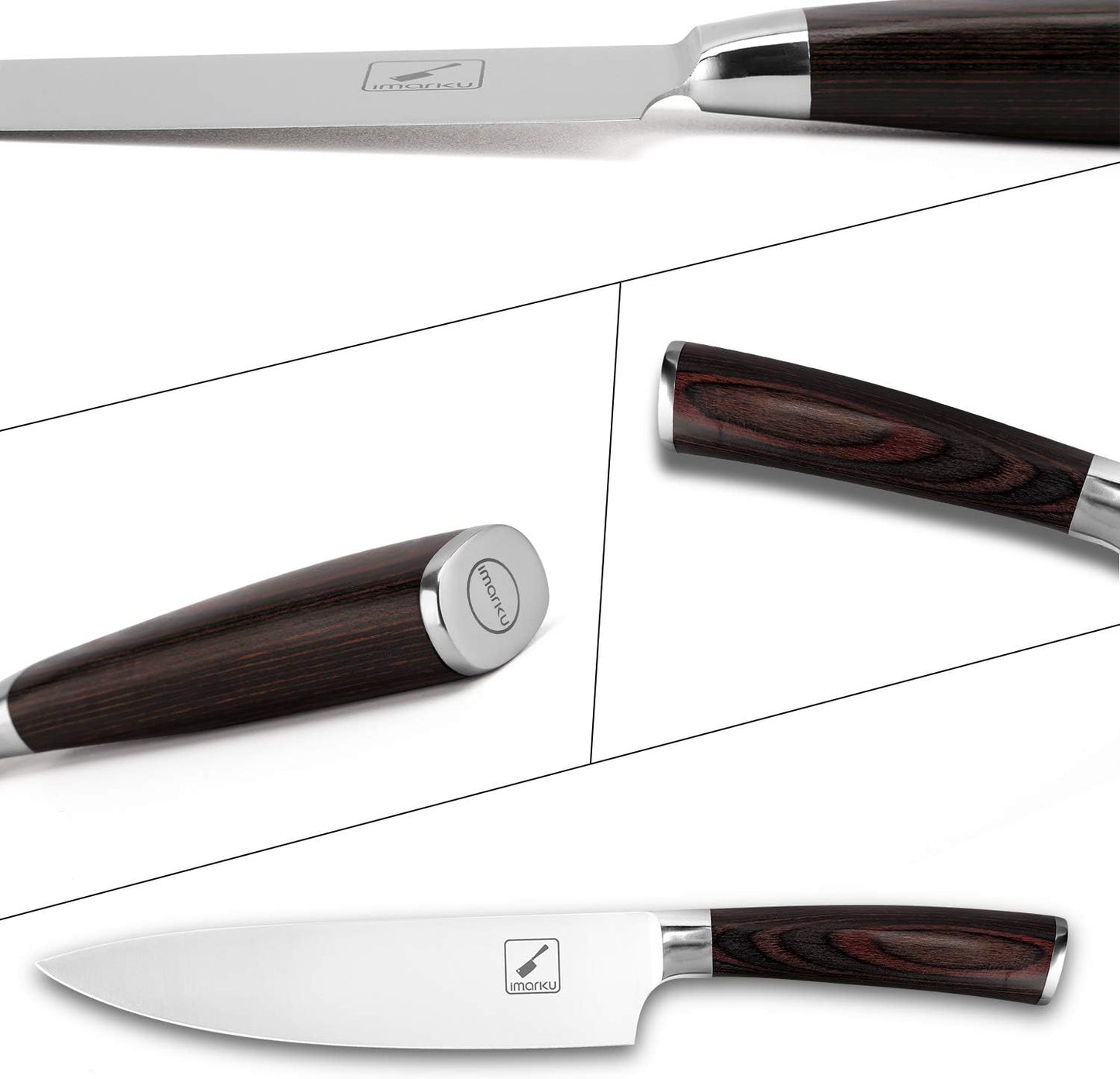 imarku Japanese Chef Knife - Sharp Kitchen Knife 8 Inch Chef's Knives HC Steel Paring Knife, Unique Gifts for Men and Women, Gifts for Mom or Dad, Kitchen Gadgets with Gift Box, Gyutou Knives