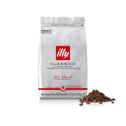 illy Whole Bean Coffee - Perfectly Roasted Beans – Classico Medium Roa