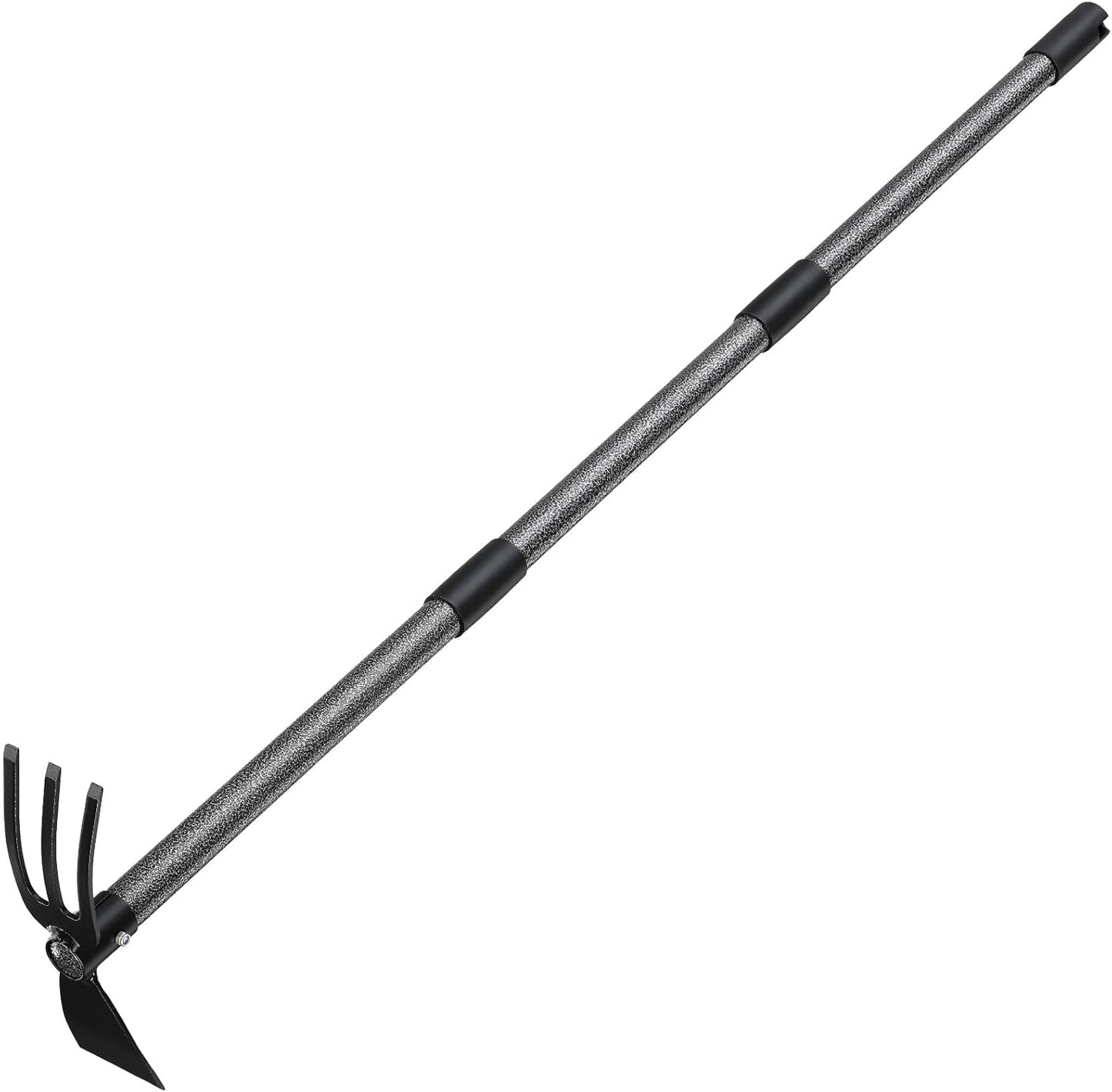 Garden Hoe Tool, 2-in-1 Heavy Duty Dual-Head Weeding Tool, 45" Adjusta