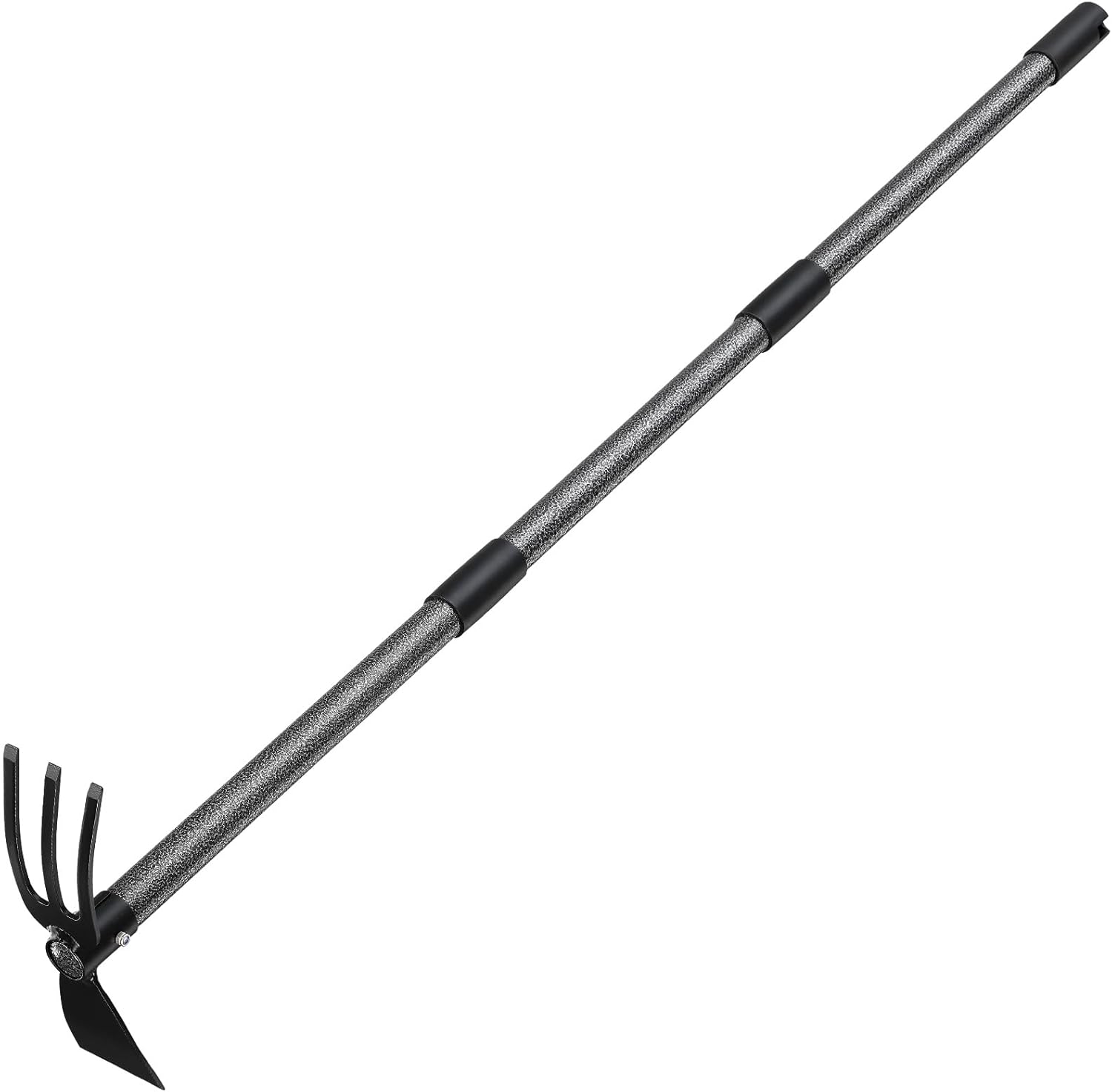 Garden Hoe Tool, 2-in-1 Heavy Duty Dual-Head Weeding Tool, 45" Adjusta