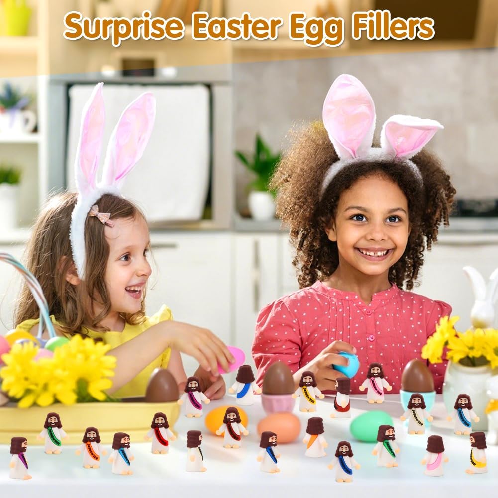100 Pcs Little Jesus Figures, Jesus Loves You Figures, Mini Jesus Figu