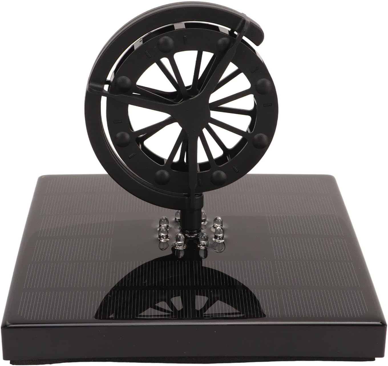 Pilipane Solar Fountain Pump with LED Color Light Solar Powered Bird Bath Fountain 8 Nozzles Windmill for Outdoors Garden ABS PC Material 165x165x128.5mm