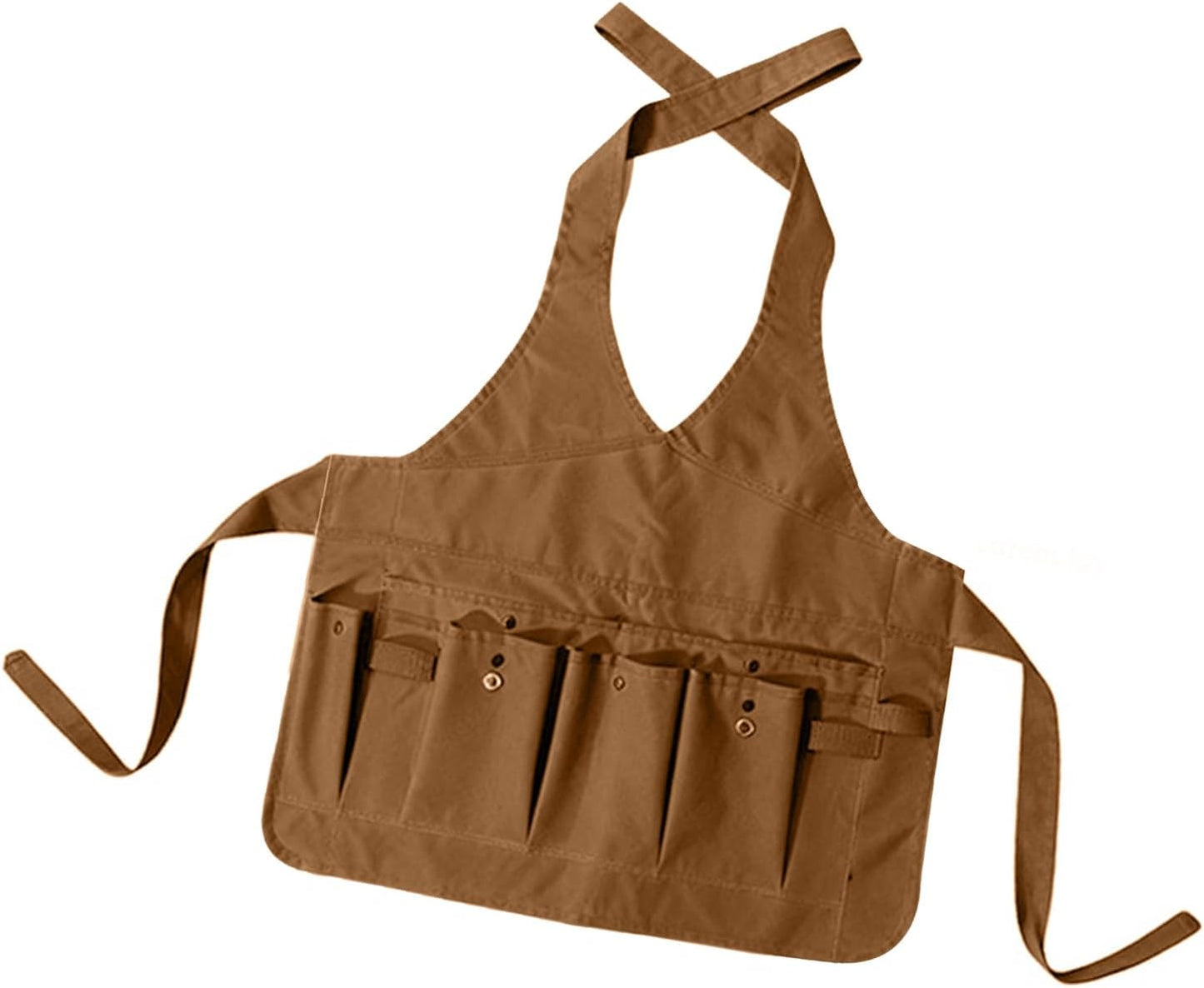 Ergonomic Gardening Work Apron Heavy Duty Multiple Pockets Adjustable Strap for Garden Farm Orchards Planting Farming Lightweight Garden Apron
