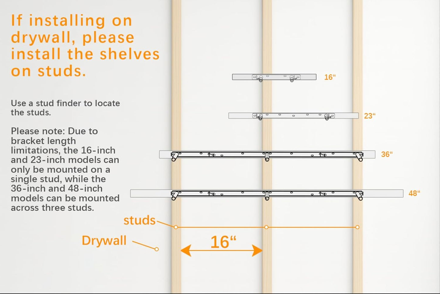 BAYKA Floating Shelves for Wall, Wall Mounted Rustic Wood Shelves for 