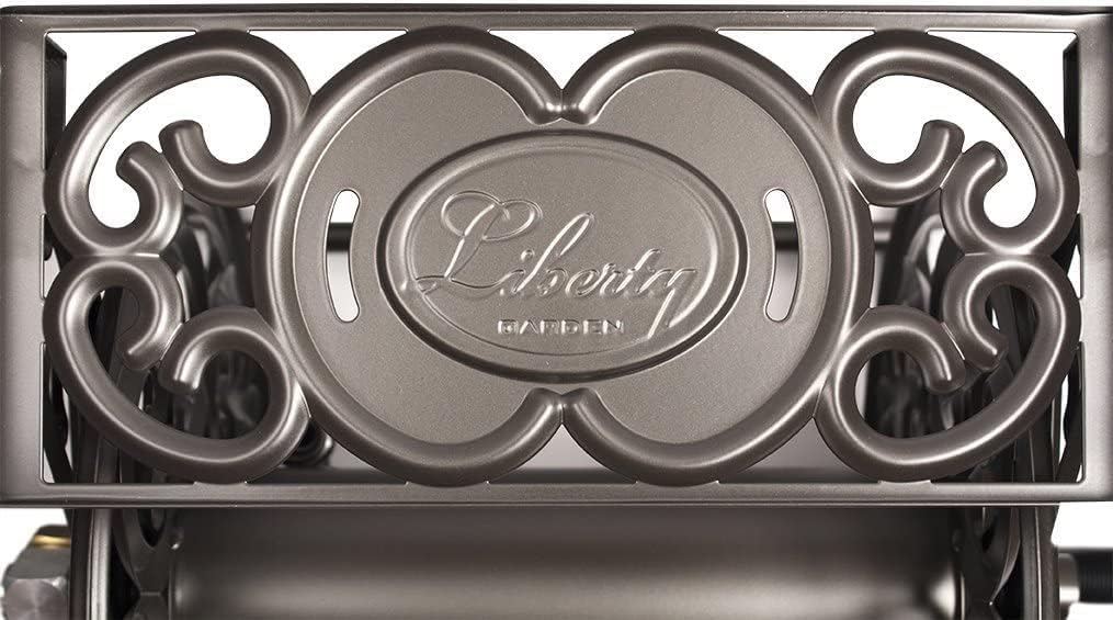 Liberty Garden 708 Steel Decorative Wall Mount Garden Hose Reel, Holds