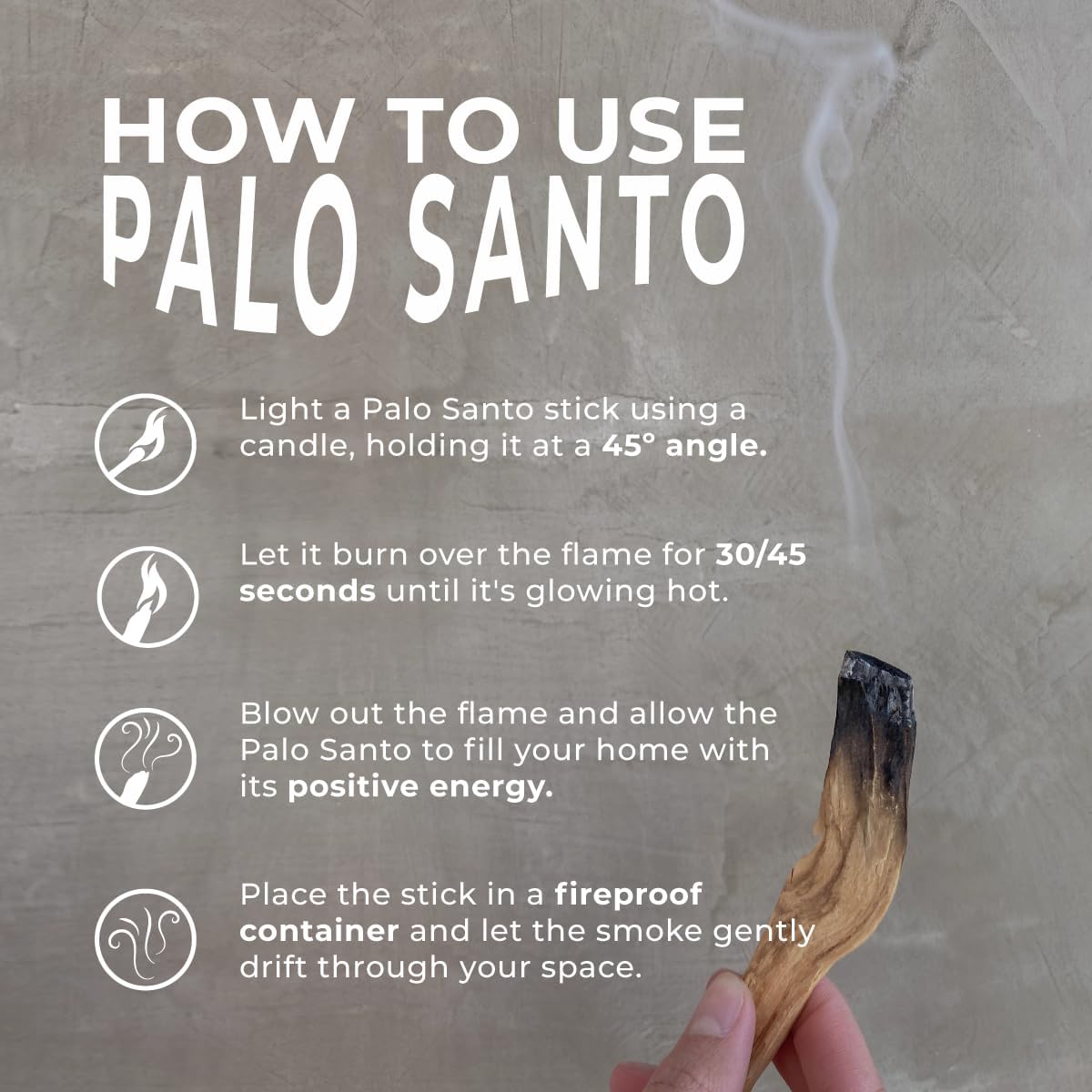 Palo Santo Premium Sticks (8) Smudging Incense Certified Pure Ethicall