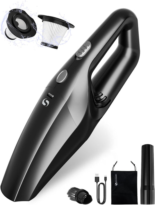 Handheld Vacuum Cordless, Car Vacuums Powerful with Rechargeable Batte