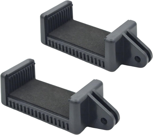 2 Pack Universal Smartphone Holder w/GoPro Style Mount Attachment for Any Phone. Connect Your Phone or GPS to Any GoPro Mount. Compatible with iPhone, Samsung, Google, Tomtom, etc.