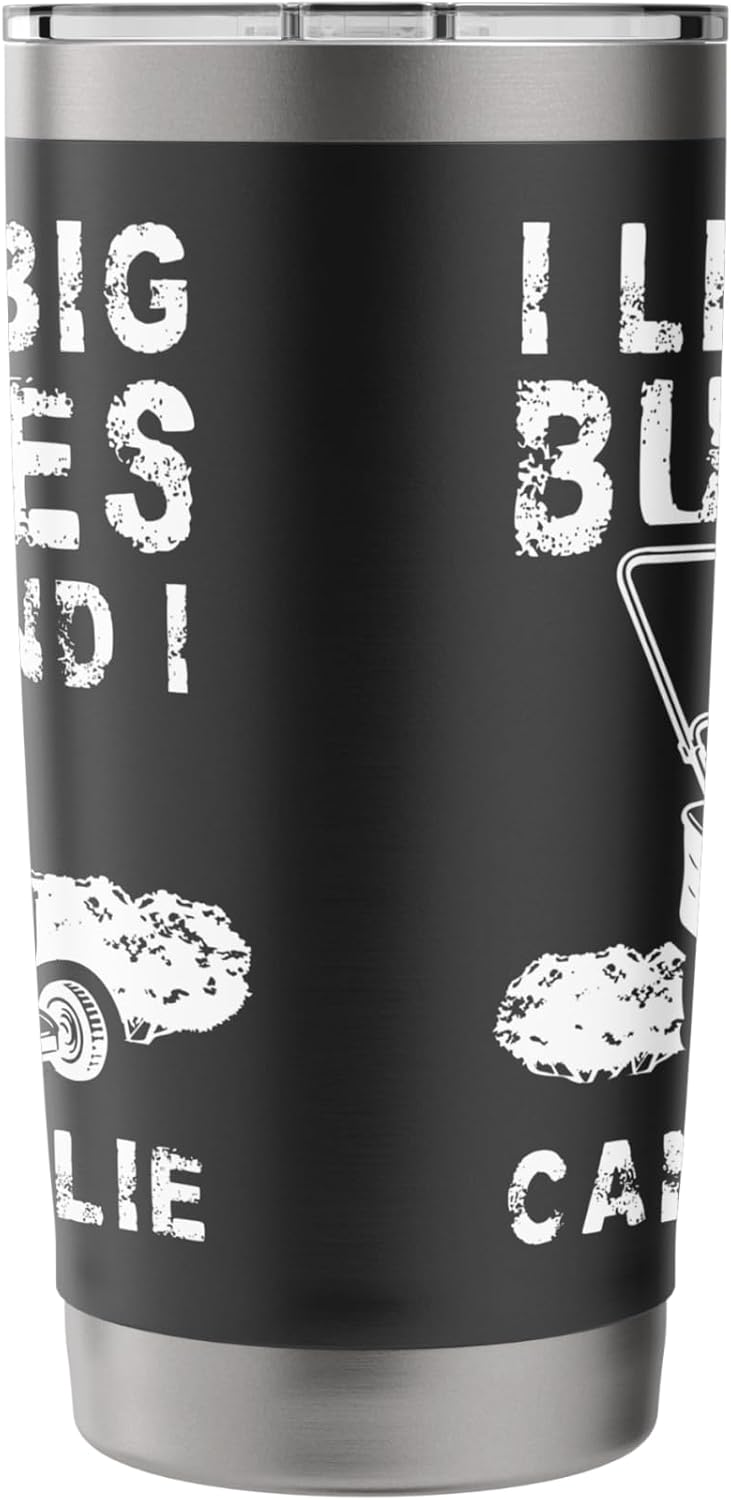 I Like Big Bushes And I Cannot Lie Lawn Mower Stainless Steel Insulated Tumbler
