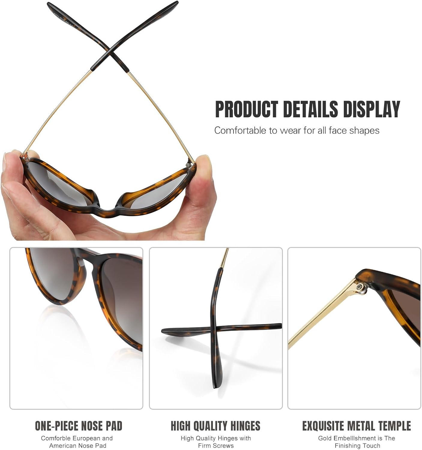 CHBP Polarized Sunglasses for Women Men - Trendy 2025 Vintage Classic 