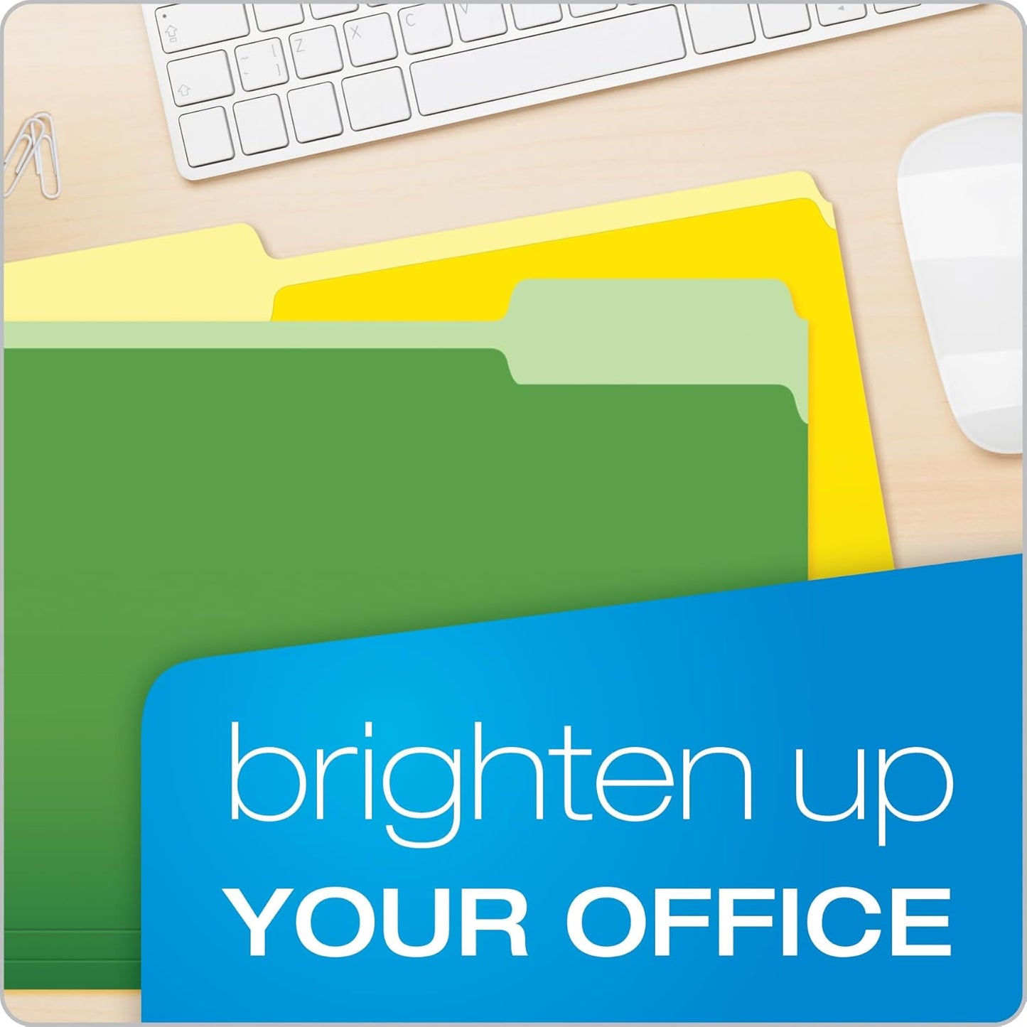 Pendaflex Colored File Folders, 36 Pack, Letter Size (8.5" x 11"), 3 T