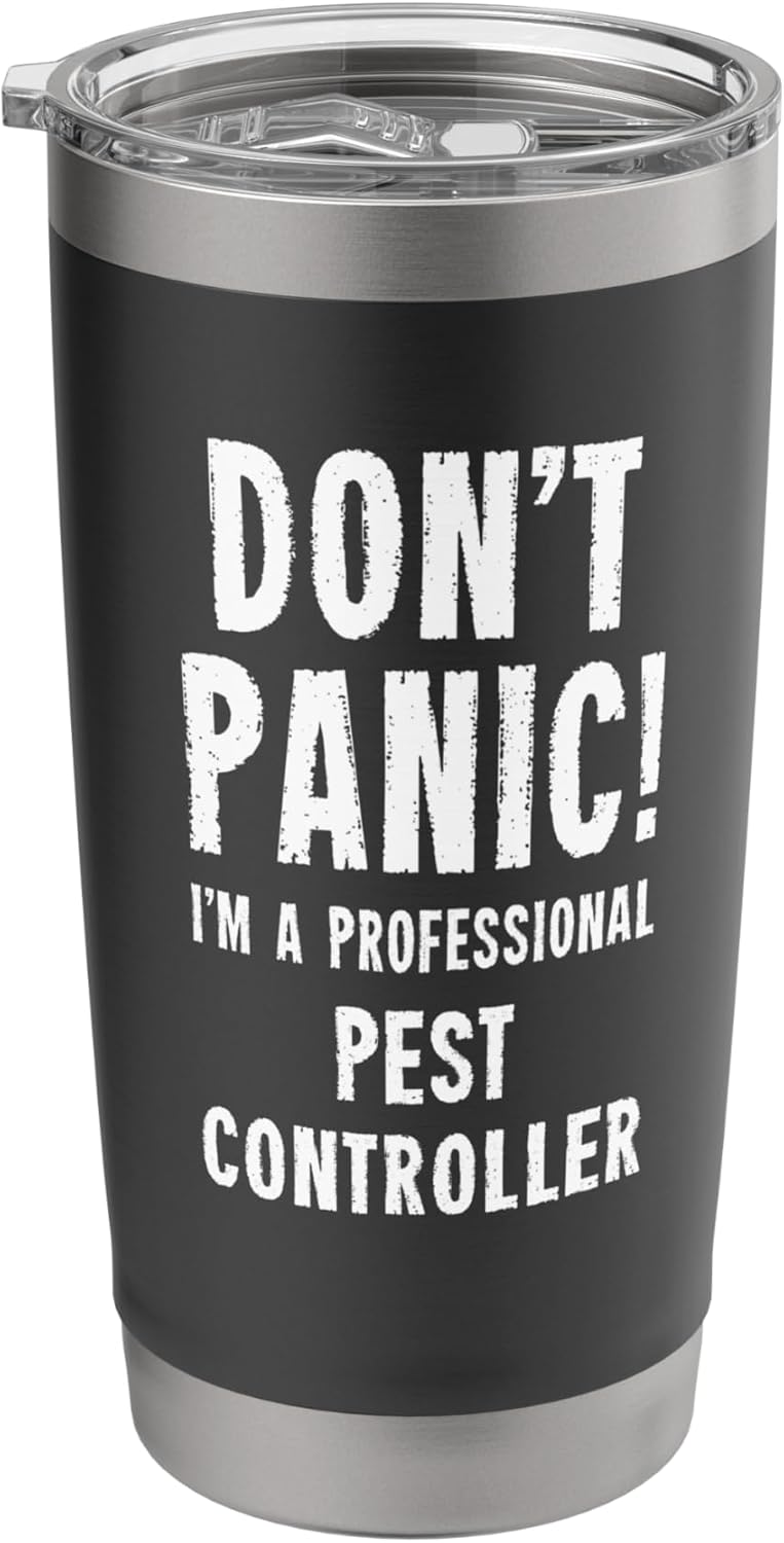 Funny Pest Controller Stainless Steel Insulated Tumbler