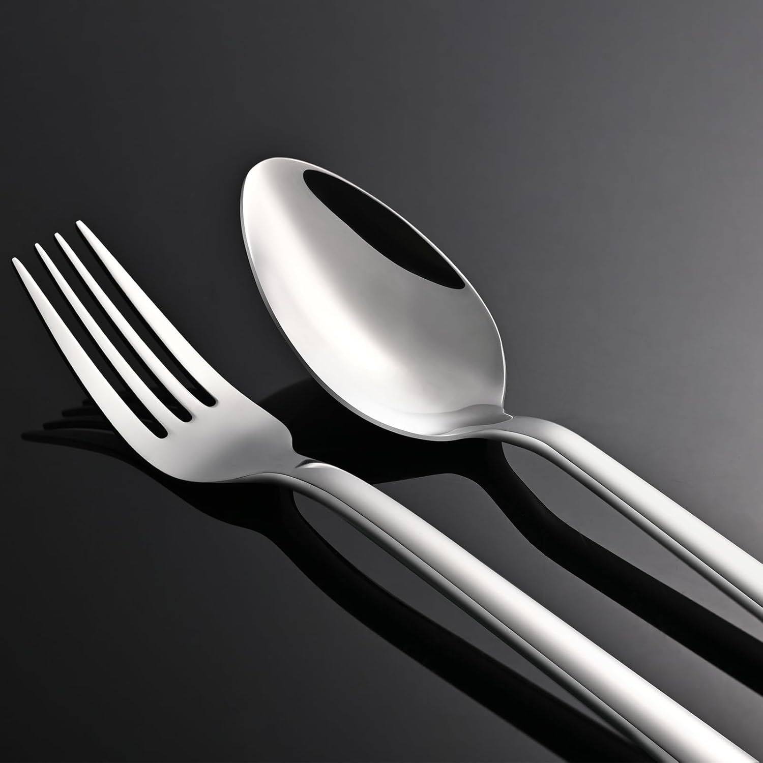 KINGSTONE Silverware Set, 20 Piece Flatware Cutlery Set for 4, 18/10 S