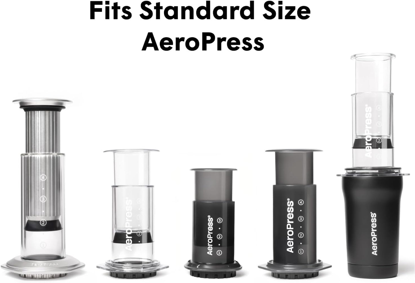 AeroPress Coffee Maker White Paper Micro-Filters, Compostable Coffee F