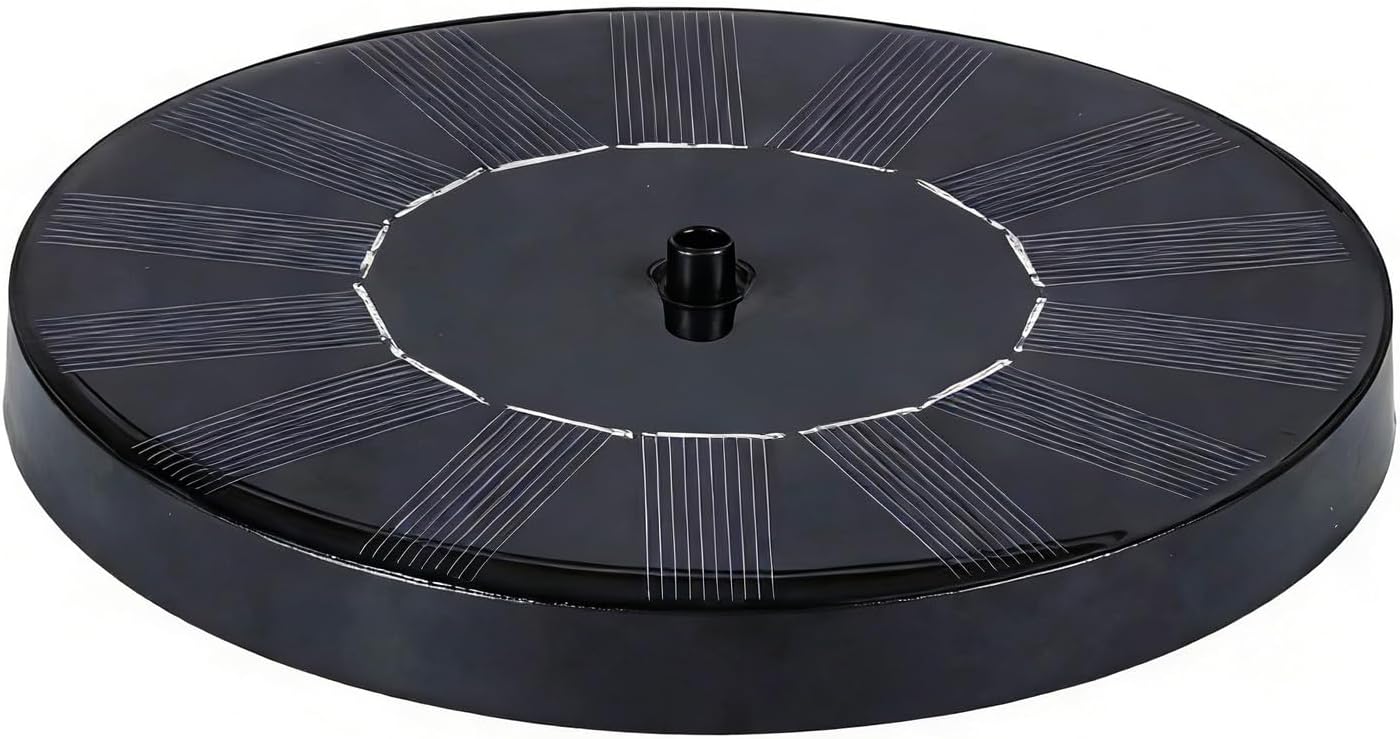 Bird Baths Outdoor - Heavy Duty Solar Tray, Round Feeder Stand for Feeding, Aviary Garden Accessories, Bird Bath Kit with Stable Base, Feeder Set for Home, Backyard, and Park