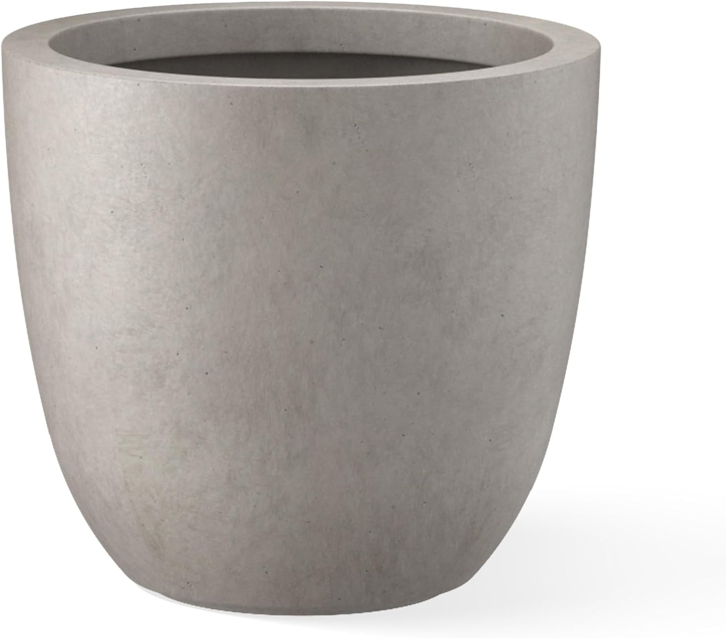 Kante 18 Inch Dia Round Concrete Planter, Indoor Outdoor Large Plant P