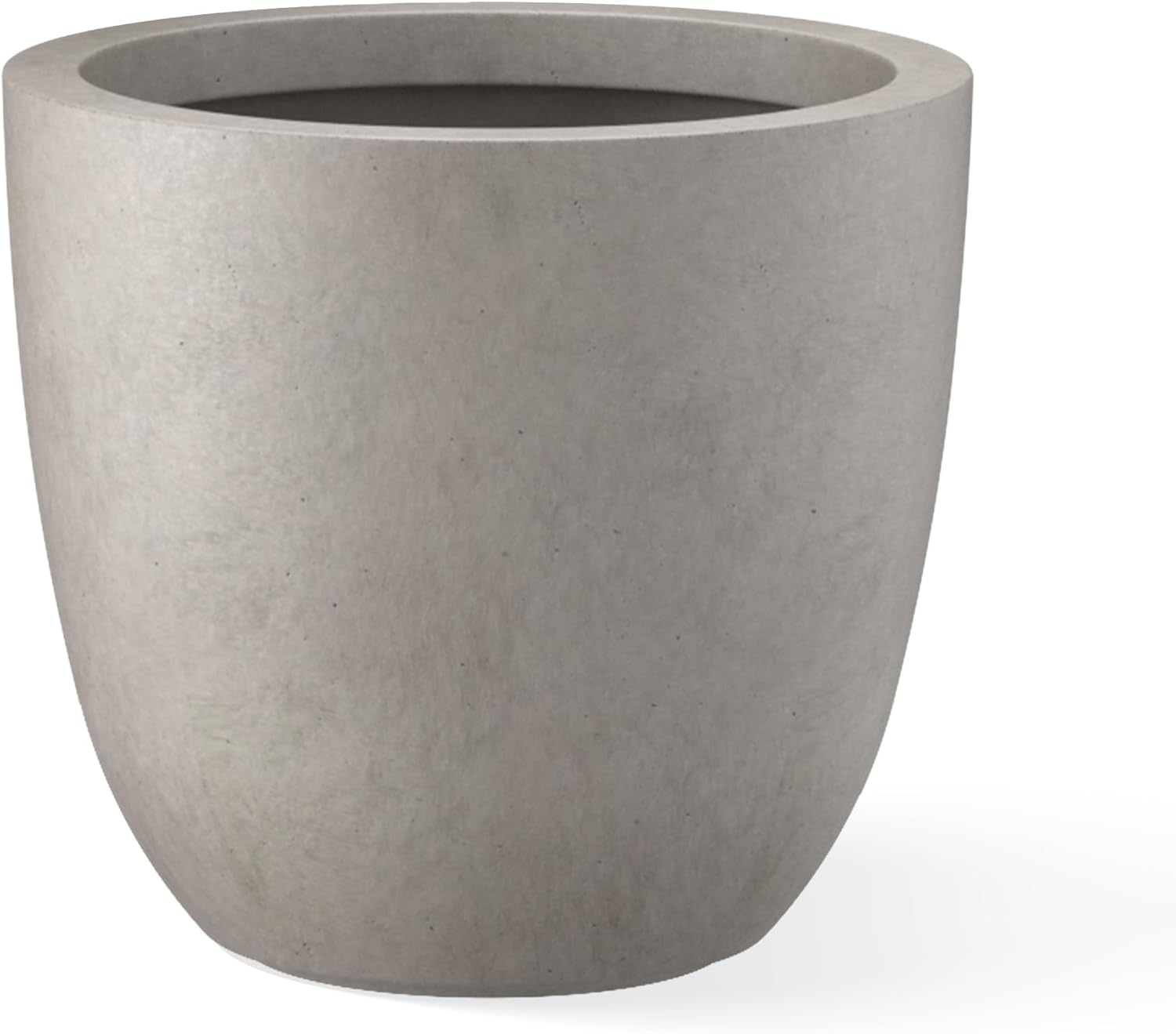 Kante 18 Inch Dia Round Concrete Planter, Indoor Outdoor Large Plant P
