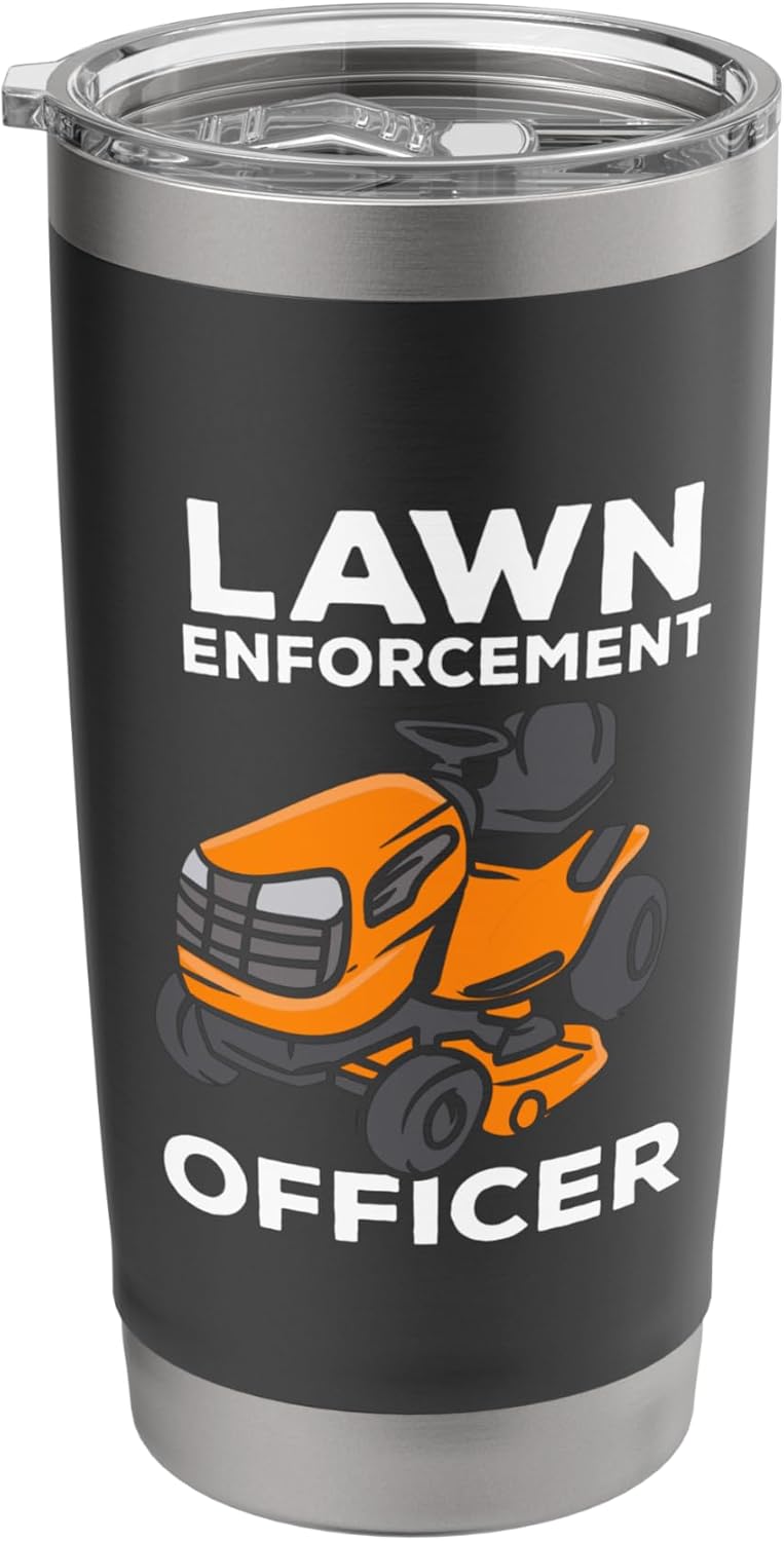 Lawn Care Mowing Design For Landscapers - Lawn Officer Stainless Steel Insulated Tumbler